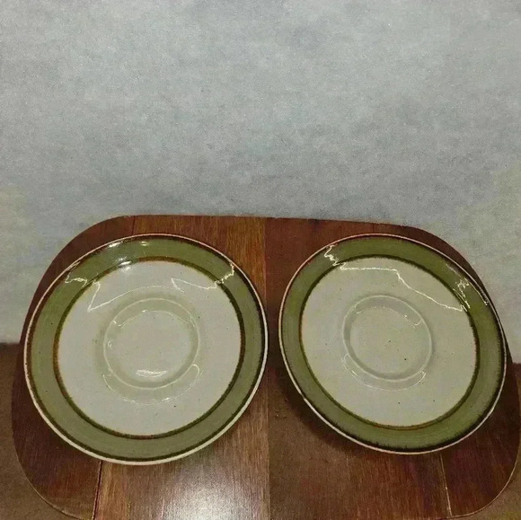 Rainbow Stoneware Saucer Plates Mango (Green) Set Of 6  #656 6-3/8” Japan‎ - Picture 2 of 4